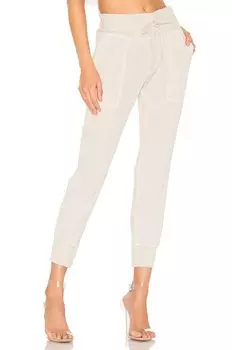 Спортивные брюки смешанного кроя James Perse, цвет talc