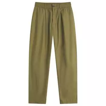 Спортивные брюки со складками из переработанного полиэстера Universal Works, зеленый