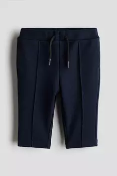 Спортивные брюки со складками на ногах H&M, синий