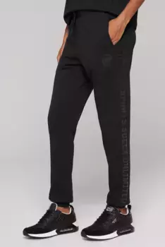 Спортивные брюки SOCCX с эластичным поясом и кулиской, черный