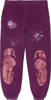 Спортивные брюки Sp5der Nocturnal Highway Sweatpants 'Purple', фиолетовый
