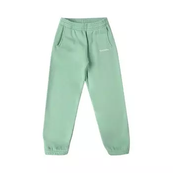 Спортивные брюки Sporty & Rich Kids Serif Logo Sweatpants, цвет Sage/White