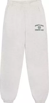 Спортивные брюки Sporty & Rich Varsity Crest 'Heather Grey', серый