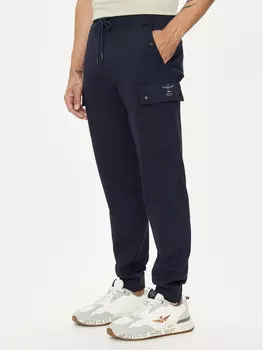 Спортивные брюки стандартного кроя Aeronautica Militare, синий