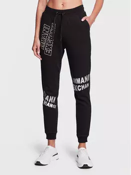 Спортивные брюки стандартного кроя Armani Exchange, черный