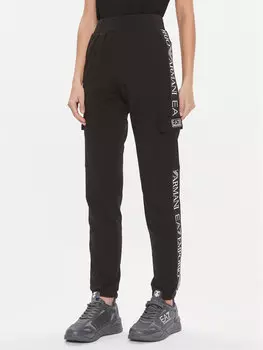 Спортивные брюки стандартного кроя Ea7 Emporio Armani, черный