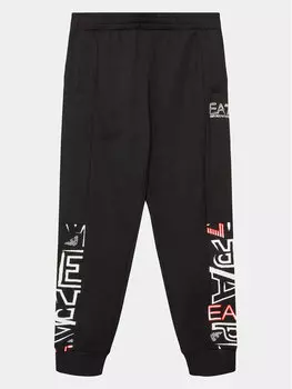 Спортивные брюки стандартного кроя Ea7 Emporio Armani, черный