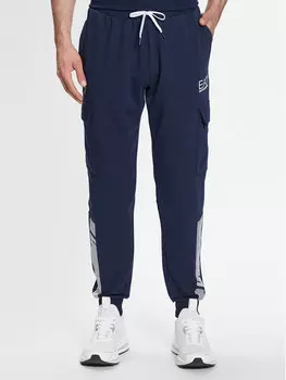 Спортивные брюки стандартного кроя Ea7 Emporio Armani, синий