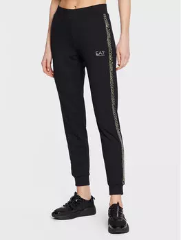 Спортивные брюки стандартного кроя Ea7 Emporio Armani, черный
