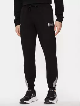 Спортивные брюки стандартного кроя Ea7 Emporio Armani, черный