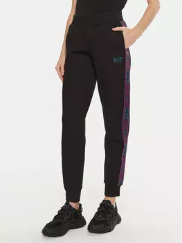 Спортивные брюки стандартного кроя Ea7 Emporio Armani, черный