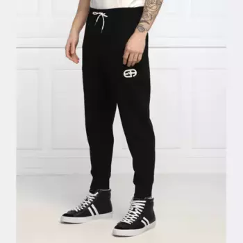 Спортивные брюки стандартного кроя Emporio Armani, черный