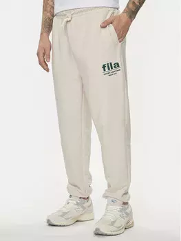 Спортивные брюки стандартного кроя Fila, бежевый