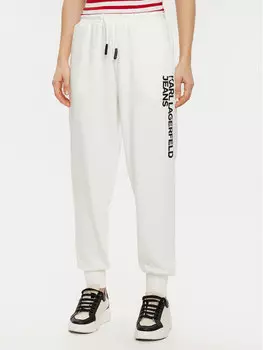 Спортивные брюки стандартного кроя Karl Lagerfeld Jeans, белый