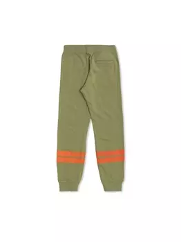 Спортивные брюки Stone Island Junior с принтом логотипа, зеленый