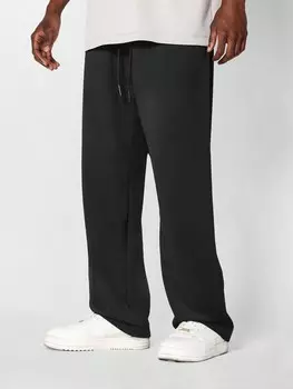 Спортивные брюки Sumwon с заниженным швом, черный