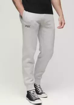 Спортивные брюки Superdry "ESSENTIAL LOGO JOGGERS", этикетка с логотипом на кармане, серый
