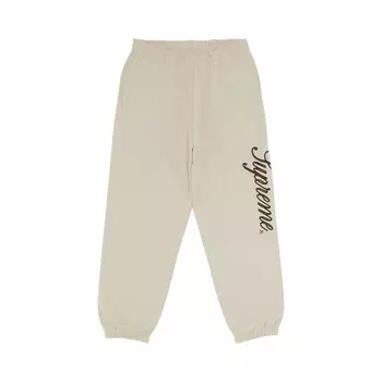 Спортивные брюки Supreme Embroidered Script Sweatpant, цвет Stone
