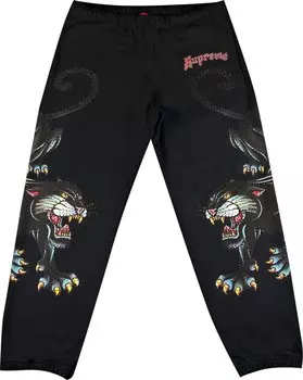Спортивные брюки Supreme Panther Sweatpant 'Black', черный