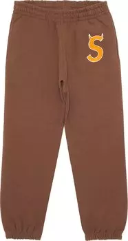Спортивные брюки Supreme S Logo Sweatpant 'Brown', коричневый