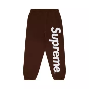 Спортивные брюки Supreme Satin Appliqu Sweatpant Brown, коричневый