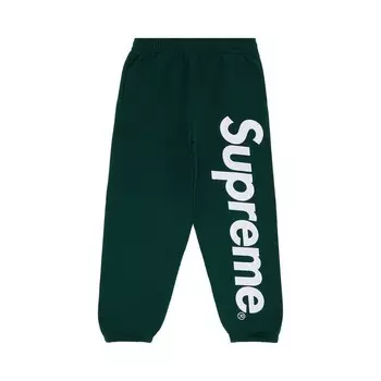 Спортивные брюки Supreme Satin Appliqu Sweatpant Dark Green, зеленый