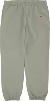 Спортивные брюки Supreme Small Box Sweatpant 'Olive', зеленый