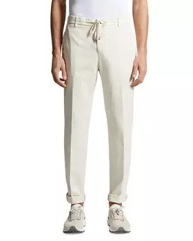 Спортивные брюки свободного кроя Garment Dyed Peserico, слоновая кость/кремовый