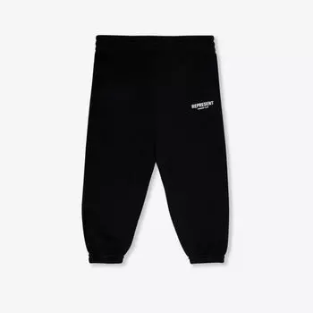 Спортивные брюки свободного кроя из хлопкового джерси с логотипом 1–4 года Represent, черный