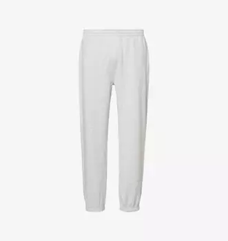 Спортивные брюки свободного кроя из хлопкового трикотажа с фирменной вышивкой Represent, серый