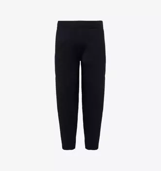 Спортивные брюки свободного кроя из смеси хлопка и кашемира с двумя накладными карманами и зауженными штанинами Dunhill, синий