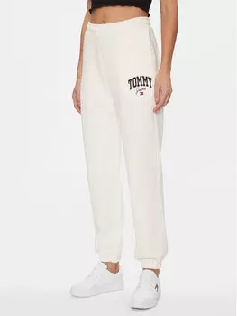 Спортивные брюки свободного кроя Tommy Jeans, белый