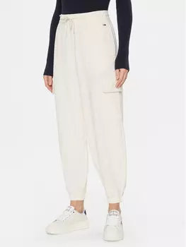 Спортивные брюки свободного кроя Tommy Jeans, белый