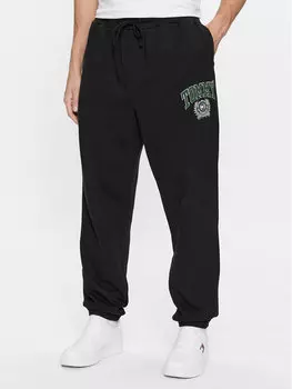 Спортивные брюки свободного кроя Tommy Jeans, черный