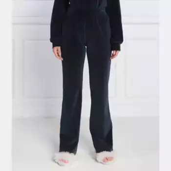 Спортивные брюки свободного кроя в стиле домашней одежды Emporio Armani, синий