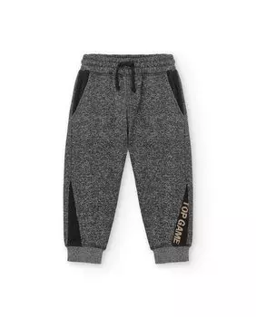 Спортивные брюки темно-серого цвета для мальчика на резинке на талии Charanga, темно-серый