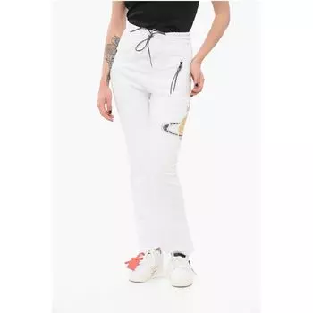 Спортивные брюки TIME MACHINE из хлопка с карманами на молнии Vivienne Westwood, White