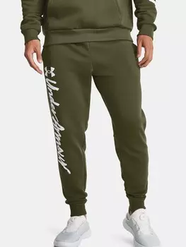 Спортивные брюки Under Armour Rival Fleece Graphic Jgrs, зеленый