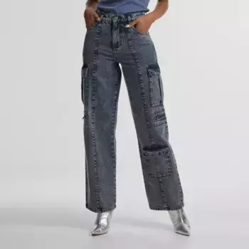 Спортивные брюки Urban Classics Loose Utility Denim Pants, синий
