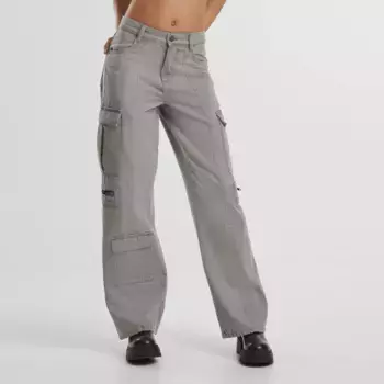 Спортивные брюки Urban Classics Loose Utility Denim Pants, серый