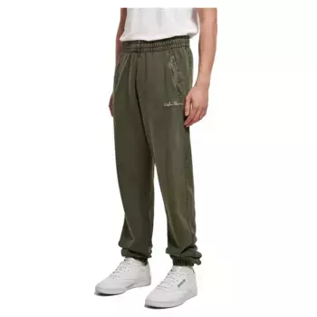Спортивные брюки Urban Classics Small Embroidery, зеленый