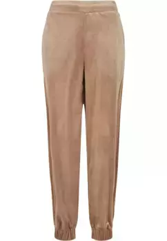 Спортивные брюки URBAN CLASSICS " Urban Classics Women's Ladies High Waist Velvet Sweat Pants" (1 шт.), коричневый