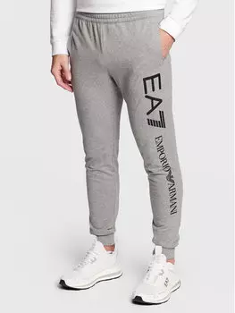 Спортивные брюки узкого кроя Ea7 Emporio Armani, серый