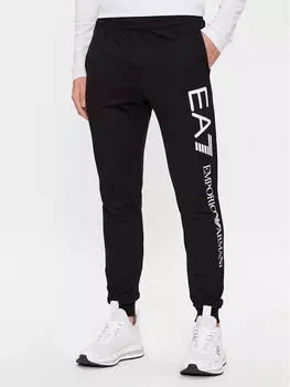 Спортивные брюки узкого кроя Ea7 Emporio Armani, черный
