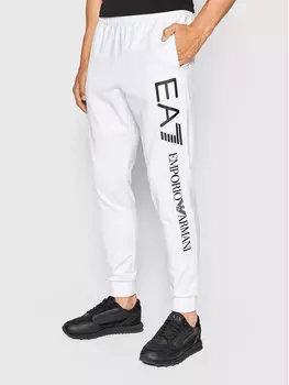 Спортивные брюки узкого кроя Ea7 Emporio Armani, белый