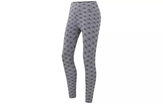 Спортивные брюки Variety Training Collection женские, темно-серые, с принтом «земля и облака» Anta