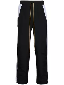 Спортивные брюки в стиле колор-блок RHUDE, черный