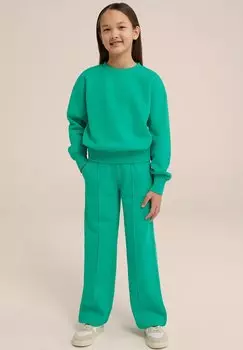 Спортивные брюки WE Fashion, зеленые