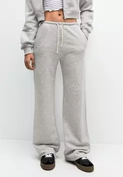 Спортивные брюки WIDE-LEG PULL&BEAR, серый