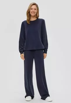 Спортивные брюки WIDE-LEG s.Oliver, темно-синий